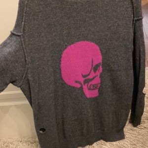 Skull Cashmere distressed sweater